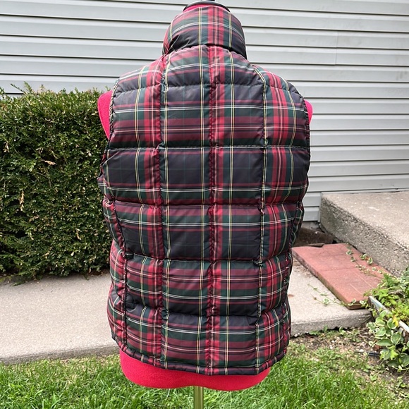 Eddie Bauer Goose Down Plaid Vest size small shell - polyester, lining - Nylon - Picture 3 of 8